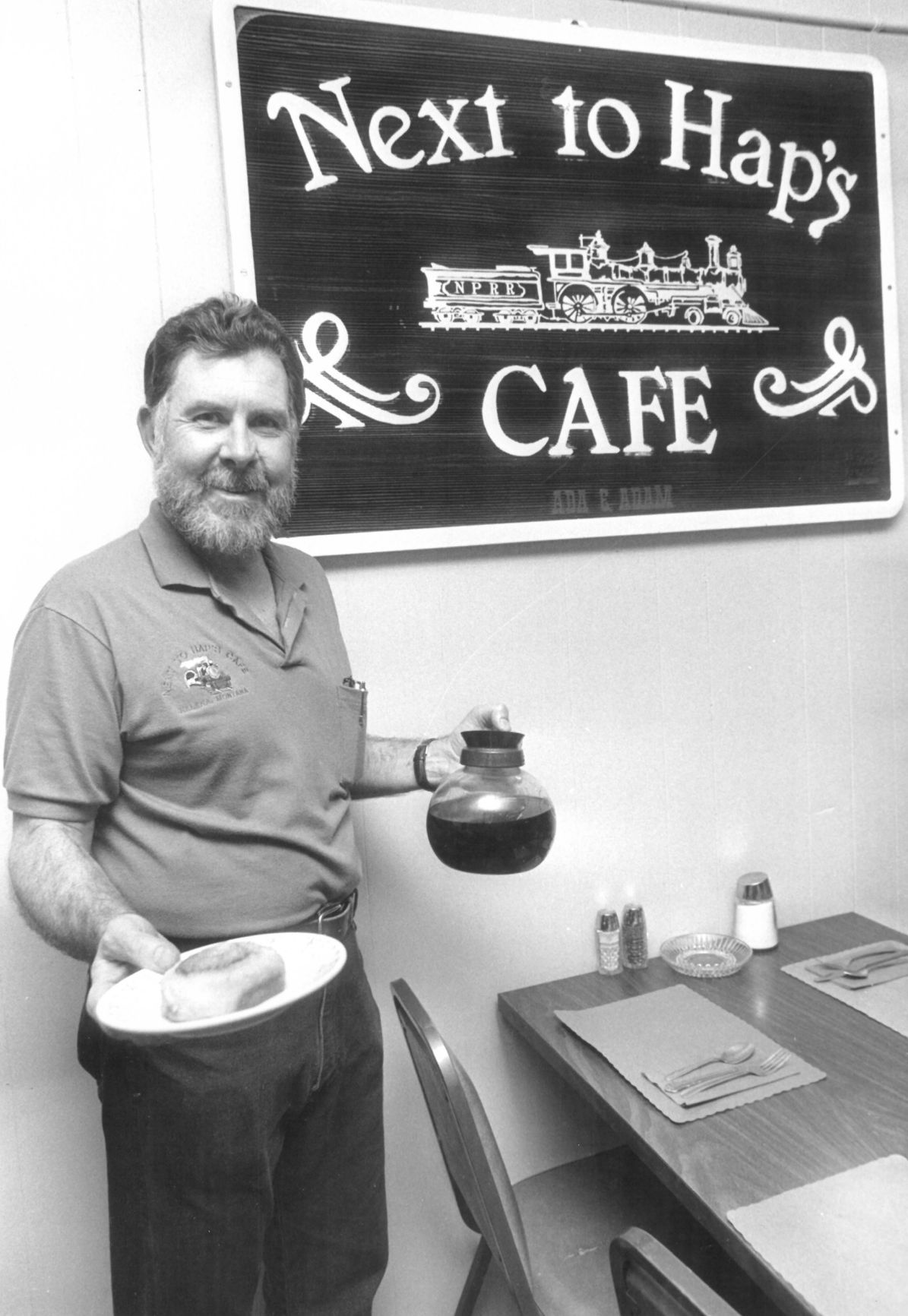 Next to Hap's Cafe